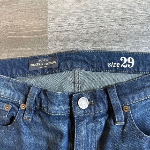 J. Crew Broken In Boyfriend Jeans 29 Waist Excellent Condition - Picture 3 of 8
